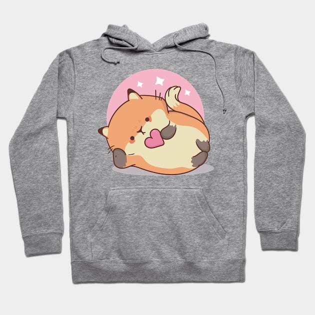 Kawaii Cat Hoodie by DDP Design Studio